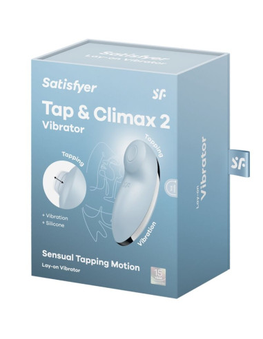 SATISFYER TAP CLIMAX 2 VIBRADOR ESTIMULADOR AZUL