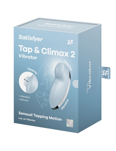 SATISFYER TAP CLIMAX 2 VIBRADOR ESTIMULADOR AZUL SATISFYER TAP CLIMAX 2 VIBRADOR ESTIMULADOR AZUL