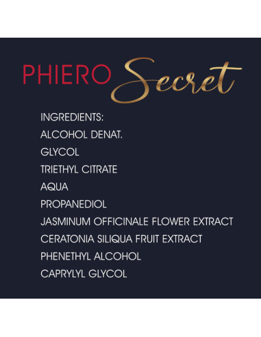 500 COSMETICS PHIERO SECRET CONCENTRADO NATURAL HORMONAS INODORO 15 ML