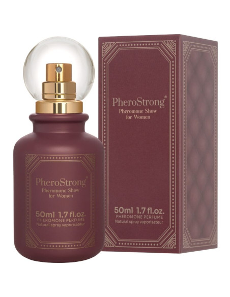 PHEROSTRONG PERFUME CON FEROMONAS SHOW PARA MUJER 50 ML PHEROSTRONG PERFUME CON FEROMONAS SHOW PARA MUJER 50 ML