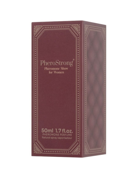 PHEROSTRONG PERFUME CON FEROMONAS SHOW PARA MUJER 50 ML PHEROSTRONG PERFUME CON FEROMONAS SHOW PARA MUJER 50 ML
