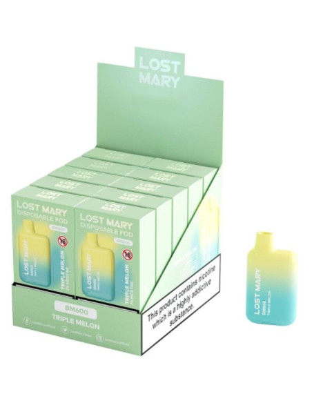 LOST MARY BM600 VAPER NICOTINA 2 DESECHABLE SABOR TRIPLE MELON LOST MARY BM600 VAPER NICOTINA 2 DESECHABLE SABOR TRIPLE MELON