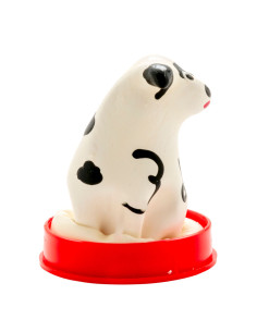 CONDOMERIE PRESERVATIVO DECORATIVO PINTADO A MANO PERRO DALMATA 2