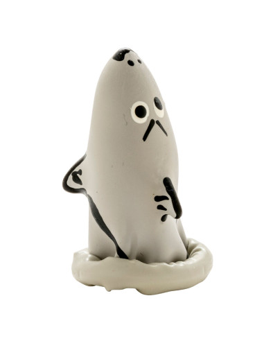 CONDOMERIE PRESERVATIVO DECORATIVO PINTADO A MANO TIBURON MODELO 1