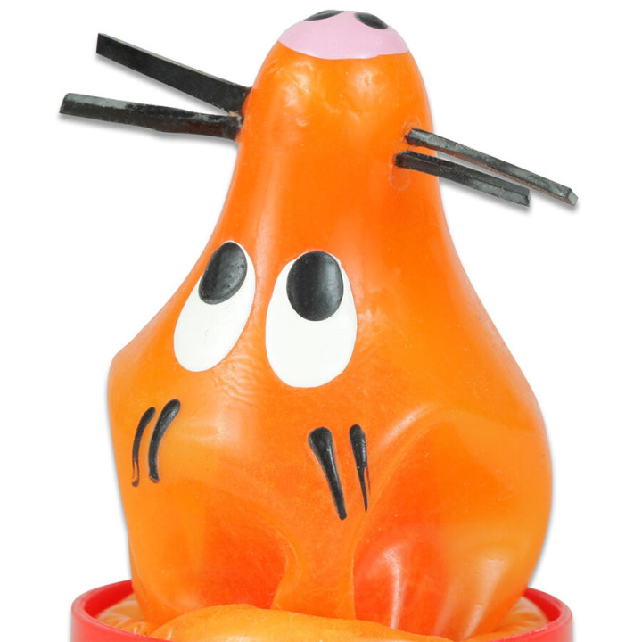 CONDOMERIE PRESERVATIVO DECORATIVO PINTADO A MANO ZORRO PEGADO