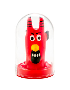CONDOMERIE PRESERVATIVO DECORATIVO PINTADO A MANO DIABLO ROJO