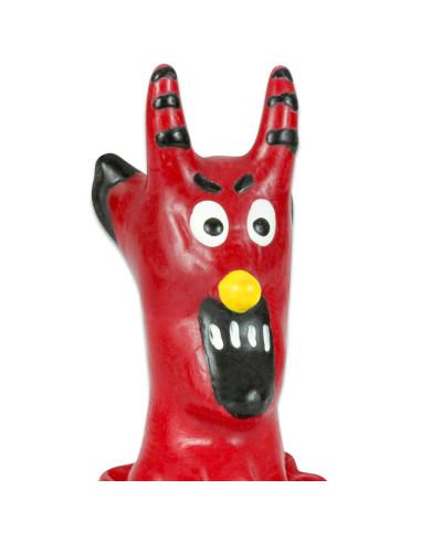 CONDOMERIE PRESERVATIVO DECORATIVO PINTADO A MANO DIABLO ROJO