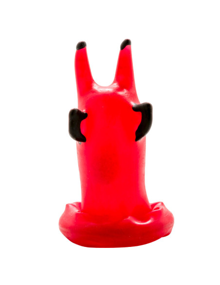 CONDOMERIE PRESERVATIVO DECORATIVO PINTADO A MANO DIABLO ROJO