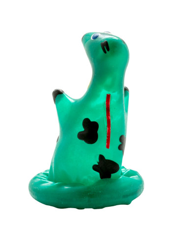 CONDOMERIE PRESERVATIVO DECORATIVO PINTADO A MANO MONSTRUO LAGO NESS
