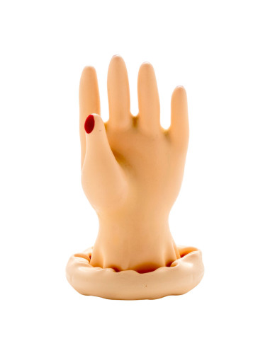 CONDOMERIE PRESERVATIVO DECORATIVO PINTADO A MANO PALMA DE LA MANO MODELO 1