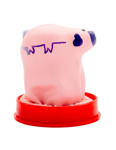 CONDOMERIE PRESERVATIVO DECORATIVO PINTADO A MANO CERDO PEQUENO