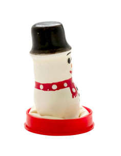 CONDOMERIE PRESERVATIVO DECORATIVO PINTADO A MANO MUNECO DE NIEVE 2