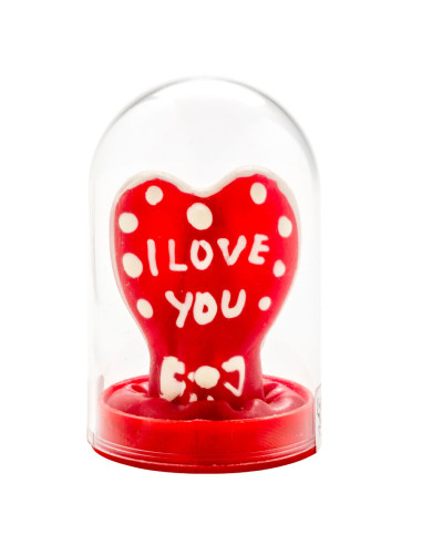 CONDOMERIE PRESERVATIVO DECORATIVO PINTADO A MANO CORAZON TE AMO MODELO 1
