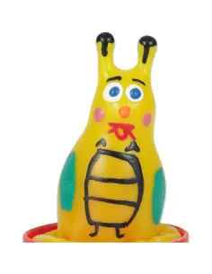 CONDOMERIE PRESERVATIVO DECORATIVO PINTADO A MANO ABEJA