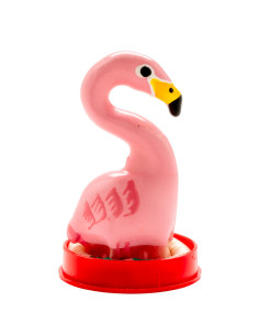 CONDOMERIE PRESERVATIVO DECORATIVO PINTADO A MANO FLAMENCO ROSA 2