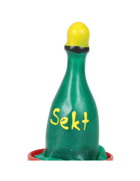 CONDOMERIE PRESERVATIVO DECORATIVO PINTADO A MANO CHAMPAN