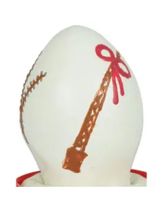 CONDOMERIE PRESERVATIVO DECORATIVO PINTADO A MANO HUEVO DE PASCUA BLANCO