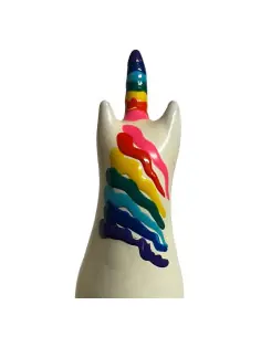 CONDOMERIE PRESERVATIVO DECORATIVO PINTADO A MANO ARCOIRIS UNICORNIO 2