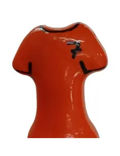 CONDOMERIE PRESERVATIVO DECORATIVO PINTADO A MANO CAMISA NARANJA