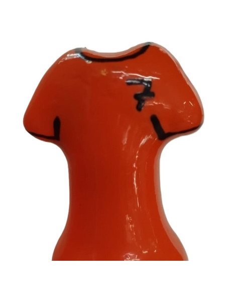 CONDOMERIE PRESERVATIVO DECORATIVO PINTADO A MANO CAMISA NARANJA