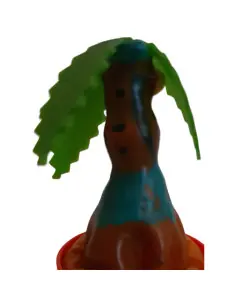 CONDOMERIE PRESERVATIVO DECORATIVO PINTADO A MANO PALMERA