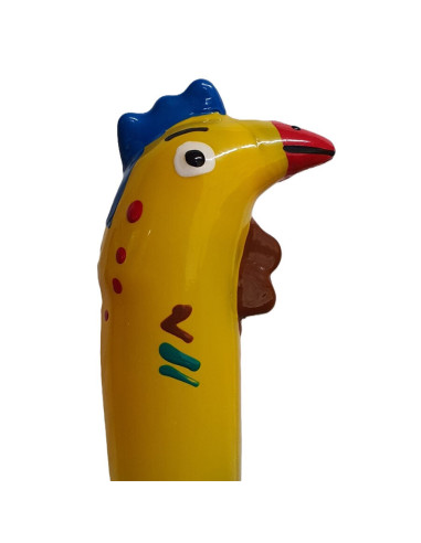 CONDOMERIE PRESERVATIVO DECORATIVO PINTADO A MANO GALLO MODELO XL