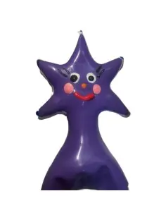 CONDOMERIE PRESERVATIVO DECORATIVO PINTADO A MANO ESTRELLA FELIZ XL