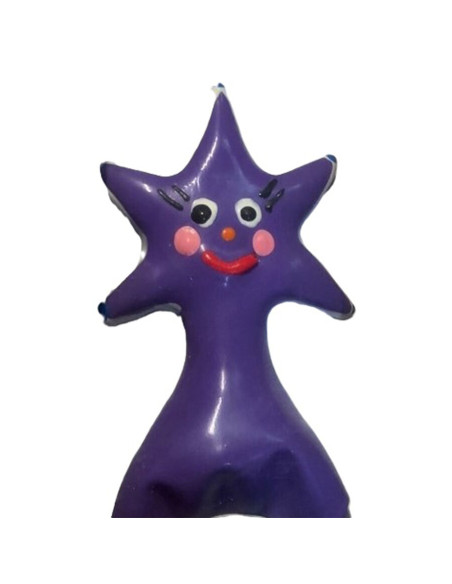 CONDOMERIE PRESERVATIVO DECORATIVO PINTADO A MANO ESTRELLA FELIZ XL