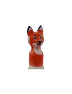 CONDOMERIE PRESERVATIVO DECORATIVO PINTADO A MANO ZORRO MARRON XL