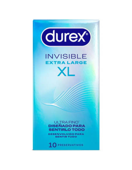 DUREX PRESERVATIVOS INVISIBLE XL 10 UNIDADES DUREX PRESERVATIVOS INVISIBLE XL 10 UNIDADES