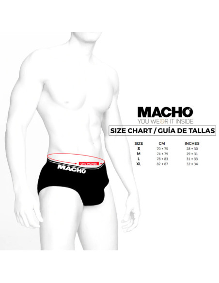 MACHO MS24A CALZONCILLO BRIEF DARK AMARILLO L MACHO MS24A CALZONCILLO BRIEF DARK AMARILLO L