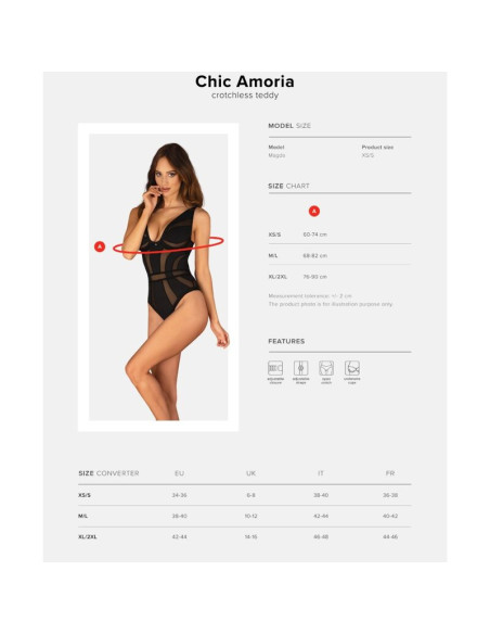 OBSESSIVE CHIC AMORIA TEDDY XS S OBSESSIVE CHIC AMORIA TEDDY XS S