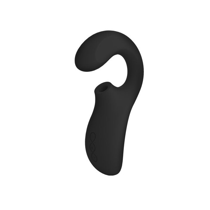 LELO ENIGMA DOBLE ESTIMULACION SUCCION MASAJEADOR NEGRO