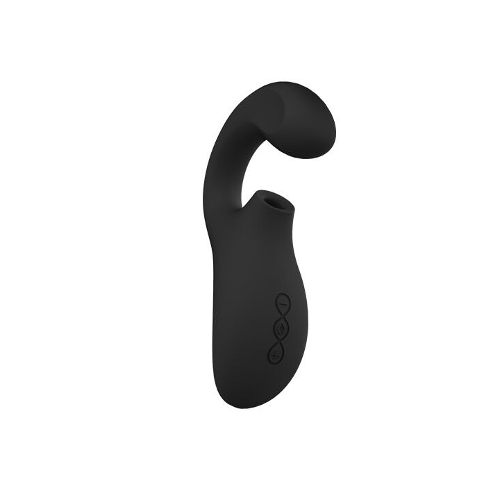 LELO ENIGMA DOBLE ESTIMULACION SUCCION MASAJEADOR NEGRO