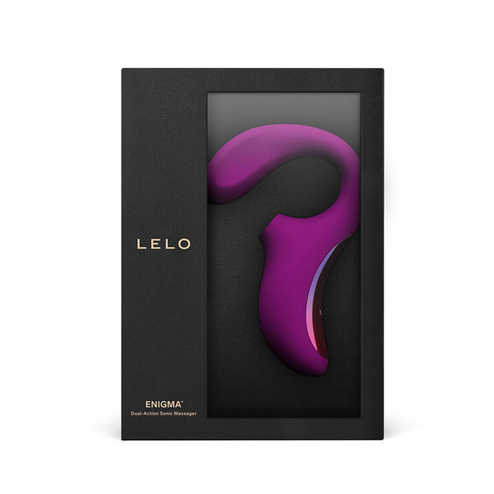 LELO ENIGMA DOBLE ESTIMULACION SUCCION MASAJEADOR MORADO