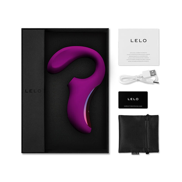 LELO ENIGMA DOBLE ESTIMULACION SUCCION MASAJEADOR MORADO
