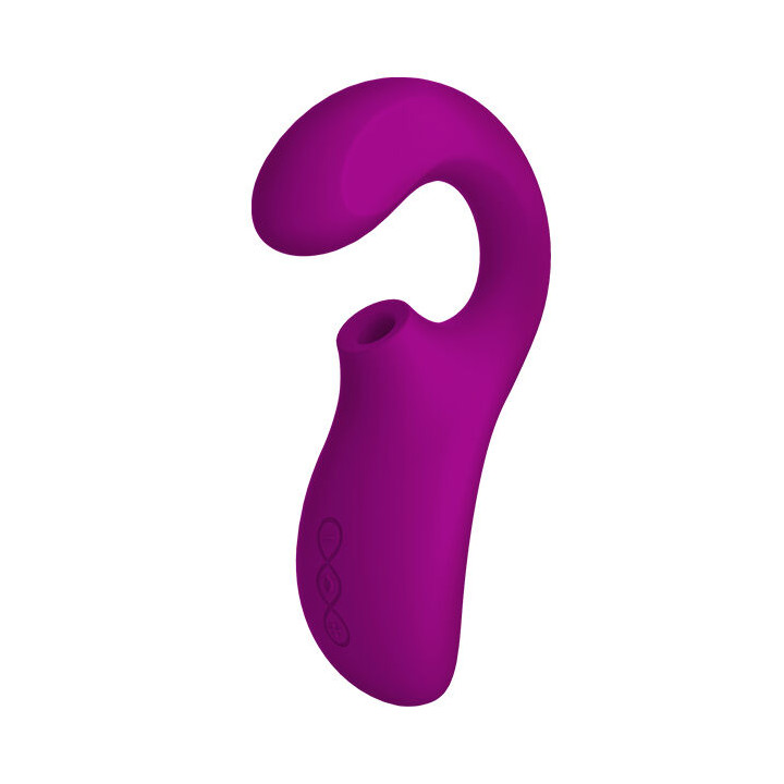 LELO ENIGMA DOBLE ESTIMULACION SUCCION MASAJEADOR MORADO