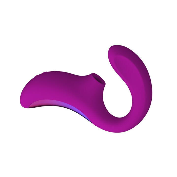 LELO ENIGMA DOBLE ESTIMULACION SUCCION MASAJEADOR MORADO