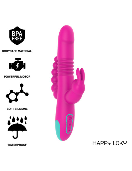 HAPPY LOKY DONALD TRIPLE ESTIMULACION ANAL PUNTO G CLITORIS COMPATIBLE CON WATCHME WIRELESS TECHNOLOGY