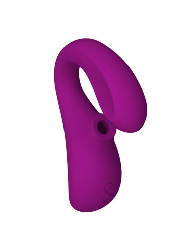 LELO ENIGMA DOBLE ESTIMULACION SUCCION MASAJEADOR MORADO