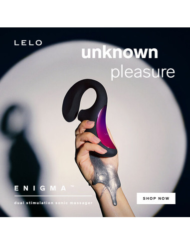 LELO ENIGMA DOBLE ESTIMULACION SUCCION MASAJEADOR MORADO