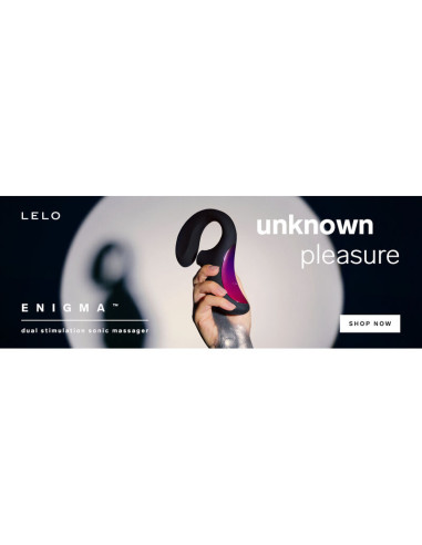 LELO ENIGMA DOBLE ESTIMULACION SUCCION MASAJEADOR MORADO