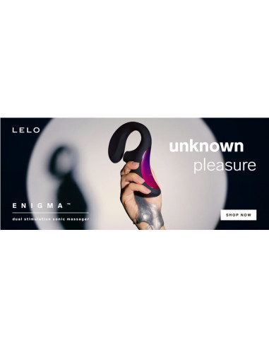 LELO ENIGMA DOBLE ESTIMULACION SUCCION MASAJEADOR MORADO