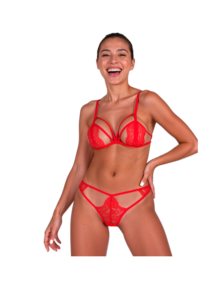 PASSION ANUVERA SET SUJETADOR TANGA ROJO L XL PASSION ANUVERA SET SUJETADOR TANGA ROJO L XL