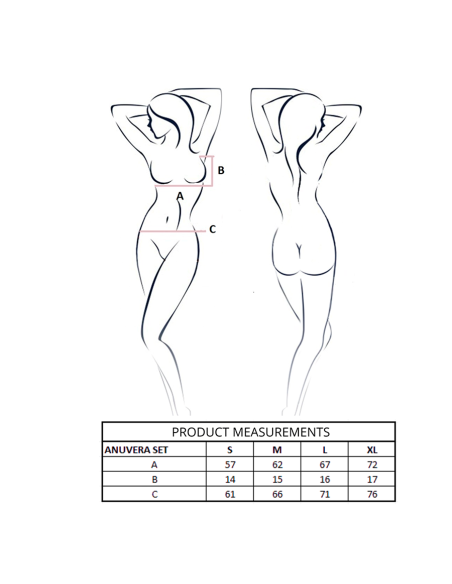 PASSION ANUVERA SET SUJETADOR TANGA BLANCO L XL PASSION ANUVERA SET SUJETADOR TANGA BLANCO L XL