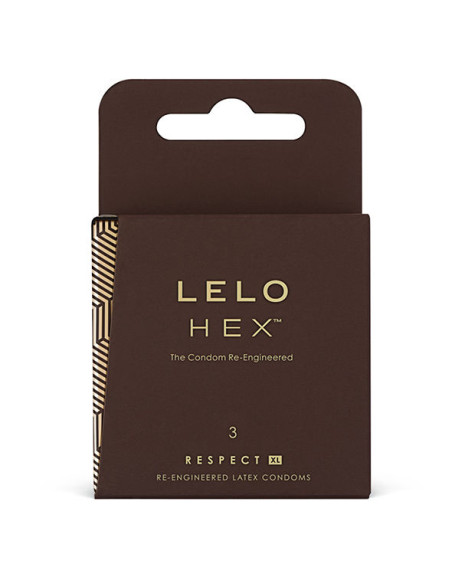 LELO HEX CONDOMS RESPECT XL 3 PACK LELO HEX CONDOMS RESPECT XL 3 PACK
