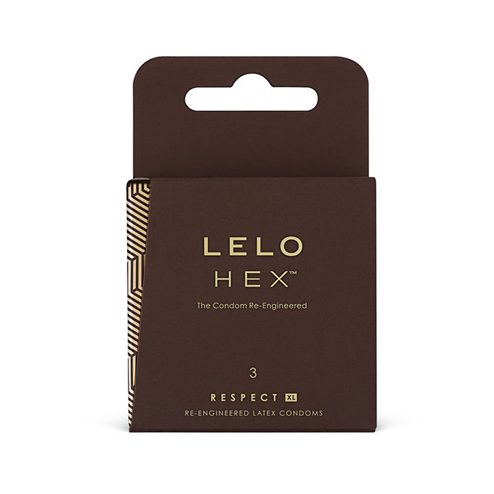 LELO HEX CONDOMS RESPECT XL 3 PACK