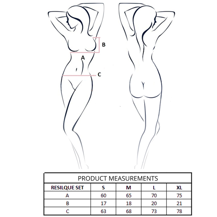 PASSION RESILQUE SET SUJETADOR TANGA ROJO S M