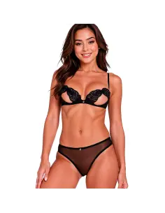 PASSION INTIMARI SET SUJETADOR BRAGAS NEGRO L XL