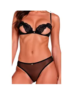 PASSION INTIMARI SET SUJETADOR BRAGAS NEGRO L XL 2